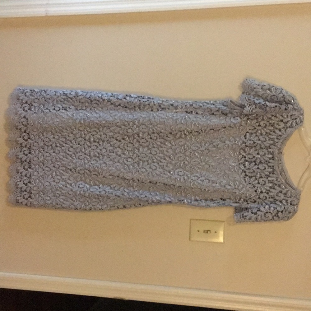 Silver cocktail dress